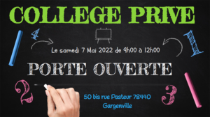 porte ouvertte college privé gargenville 78