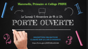 Petite école bilingue de Gargenville. Porte ouverte du 5 Novembre 2022 De 9h00 à 12h00